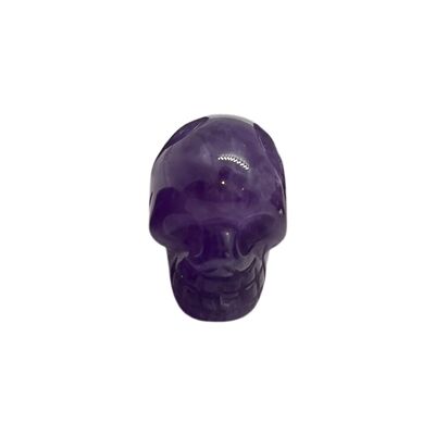Crystal Skull Head, 2cm, Amethyst
