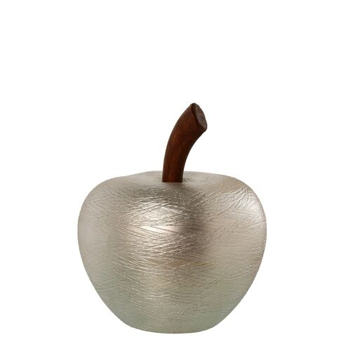 FIGURA MANZANA CERÁMICA PLATA35CM _°25X35CM ST57382