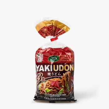 Yakiudon - Nouilles de blé précuites avec sauce (3 portions) - 669g 1