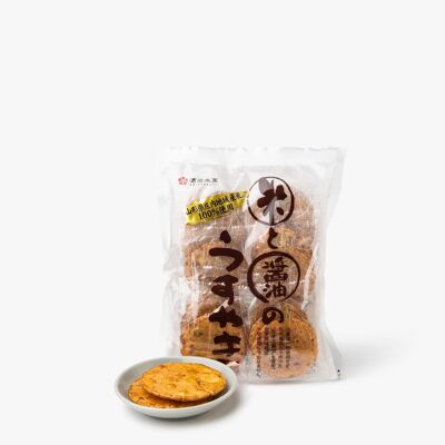 Crackers di riso Senbei con salsa di soia senza glutine - 94g