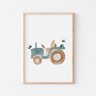 Poster Traktor A4