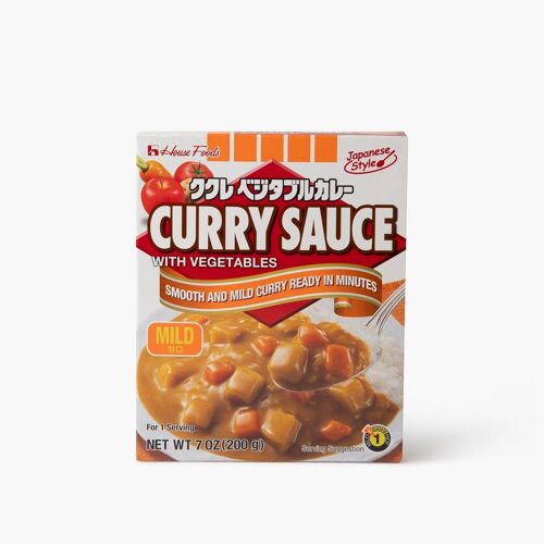 Sauce curry doux avec légumes - 230g