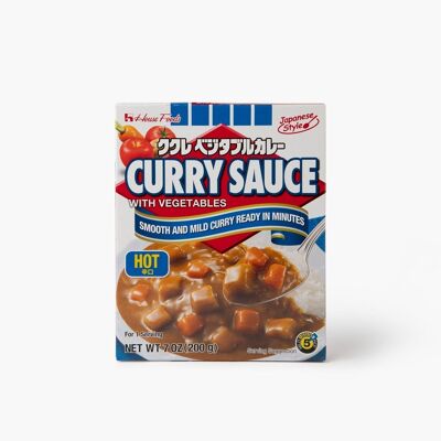 Hot curry sauce with vegetables - 230g