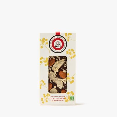 Ginger and almond chocolate bar - 70g