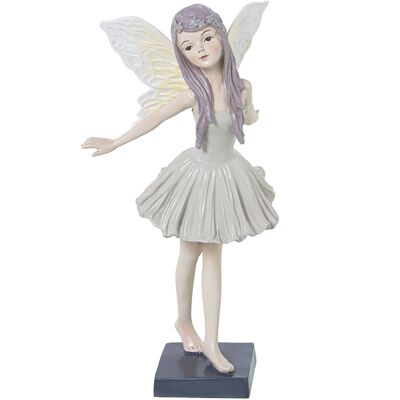 RESIN FAIRY FIGURE GREEN DRESS _12X13X26CM ST50442