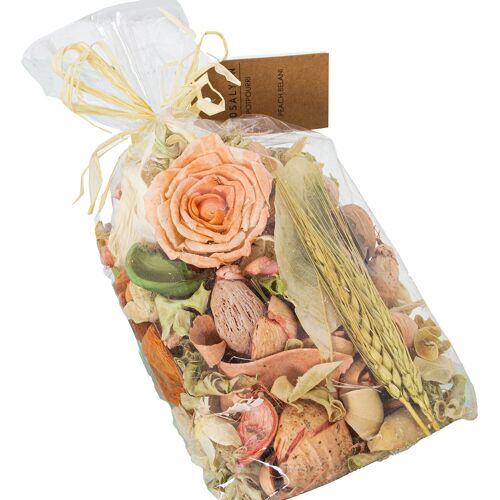 BOLSA C/HOJAS Y FLORES SECAS AROMATIZADAS NARANJA _200 GRAMOS ST26656