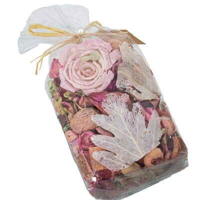 BAG WITH VIOLET FLAVORED DRY LEAVES AND FLOWERS _200 GRAMS ST26657
