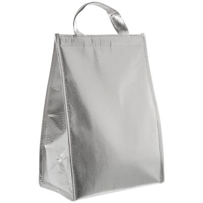 SILVER THERMAL COOLER BAG _27.5X16X39.5 CM. ST81667