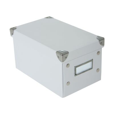 WHITE FOLDING CARDBOARD BOX _26X16X14CM ST61411
