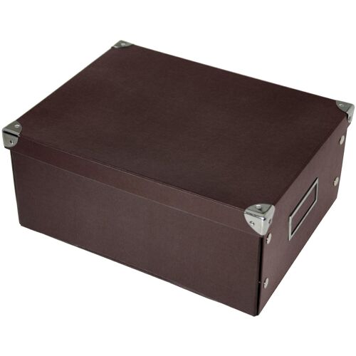 CAJA CARTÓN PLEGABLE MARRÓN _35X27X15CM ST61416