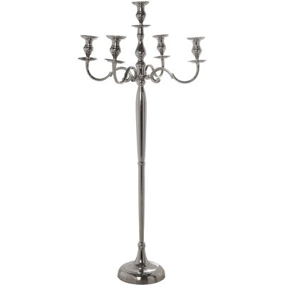 CANDELABRO 5 BRAZOS 153CM ALUMINIO _74X27X153CM ST59455