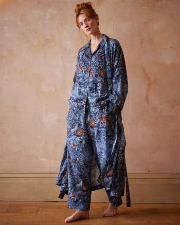 Kimono Jardin Nocturne Bleu Nuit 4