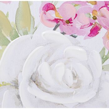 TABLEAU SUR TOILE 30X40CM FLEURS ASSORTIES _30X3X40CM ST69150 4