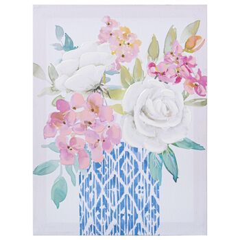 TABLEAU SUR TOILE 30X40CM FLEURS ASSORTIES _30X3X40CM ST69150 7