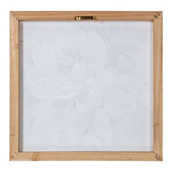 TABLEAU SUR TOILE 40X40CM 40% ASSORTIMENT DE FLEURS PEINTES À LA MAIN _40X40X3CM ST69232 4