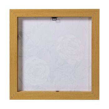 TABLEAU SUR TOILE 40X40CM FLEURS AVEC CADRE EN BOIS NATUREL ASSORTIMENT _40X40X3.5CM ST69194 6