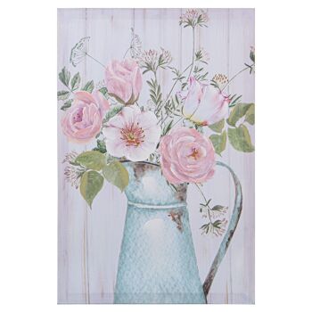 TABLEAU SUR TOILE 40X60CM FLEURS ASSORTIES _40X3X60CM ST69149 4