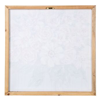 TABLEAU SUR TOILE 60X60CM 40% FLEURS PEINTES À LA MAIN ASSORTIES _60X60X3CM ST69225 6