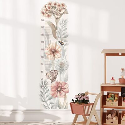 Wall sticker | Height measure Wildflowers