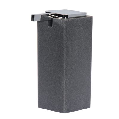 GRAY ACRYLIC BATHROOM DISPENSER _7X7X16.5CM ST87202