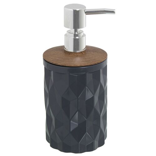 DOSIFICADOR BAÑO ACRILICO GRIS450ML _°8X19CM ST86226