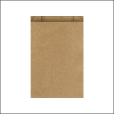Flat kraft bag – brown 10 x 16 cm – 1000 pieces