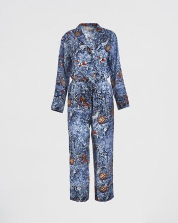 Pyjama Jardin Nocturne Bleu Nuit 2