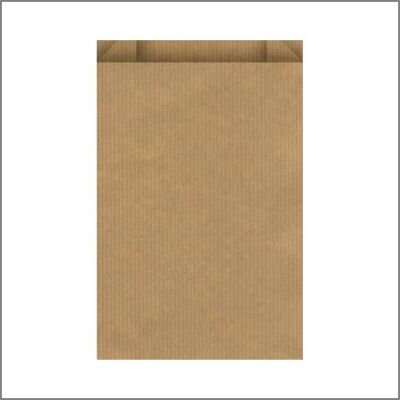 Flat kraft bag – brown 12 x 19 cm – 1000 pieces