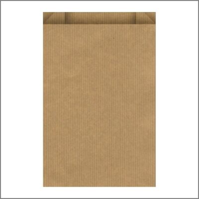 Flat kraft bag – brown 15 x 22 cm – 1000 pieces