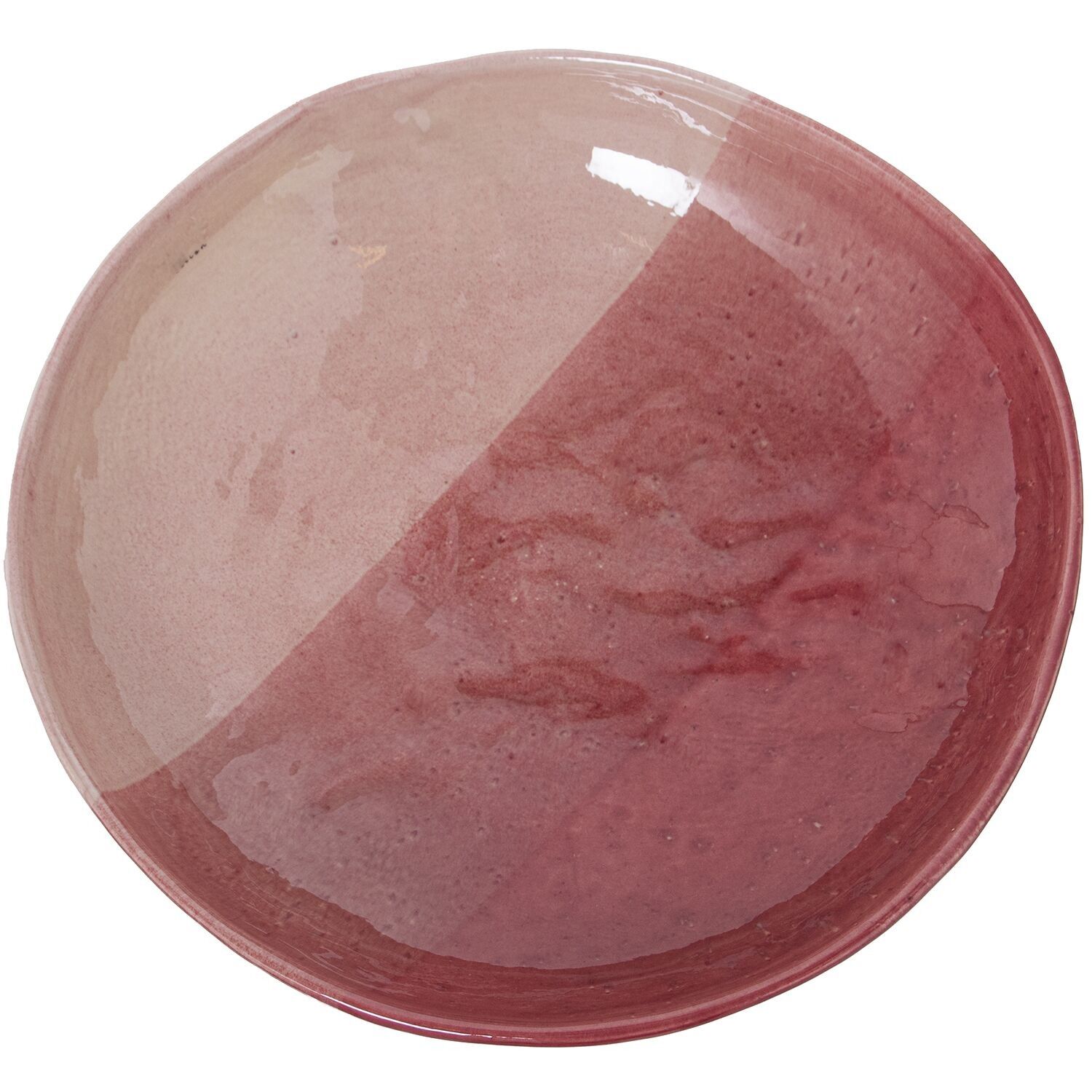 Keramik-Mittelstück 36 cm, dreifarbig, rosa, 36 x 8 cm, ST62237