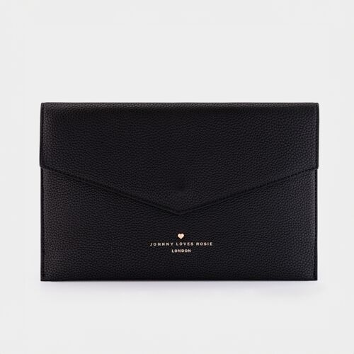 Black Cora envelope Pouch