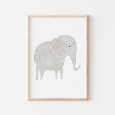 Safari Poster - Elefant A4