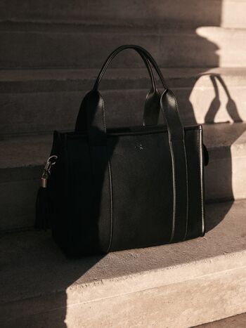 Sac fourre-tout Taylor noir moyen 7