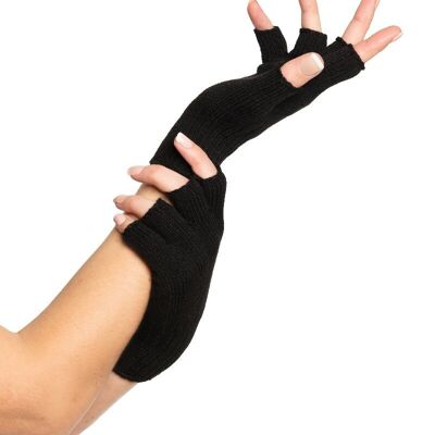 Fingerless Gloves Black - One-Size