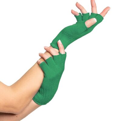 Fingerless Gloves Green - One-Size