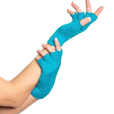 Fingerless Gloves Turquoise - One-Size