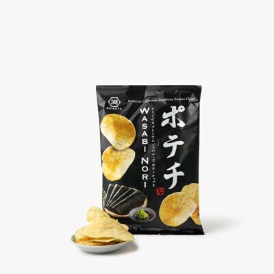 Potato chips with wasabi and nori seaweed - 100g