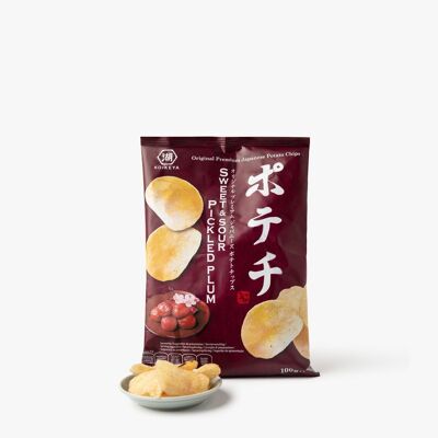 Umeboshi gesalzene Pflaumen-Kartoffelchips – 100 g