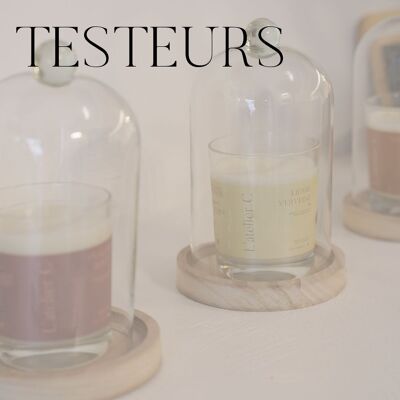 Scented candle TESTERS x3