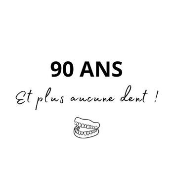 Tatouage temporaire Sioou - 90 ans et plus aucune dent ! x5