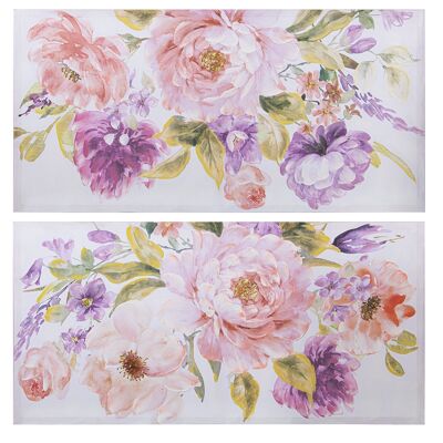 QUADRO SU TELA 120X60CM FIORI ASSORTITI _120X3,5X60CM ST69153