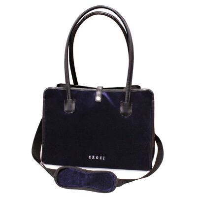 Velor Black Pet Bag