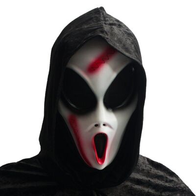 Horror Alien Mask with Hood Pvc