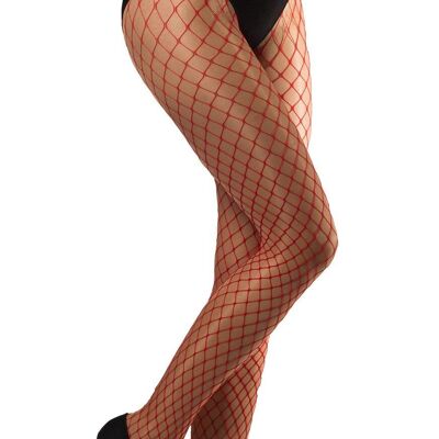 Tights large Meshes Red
