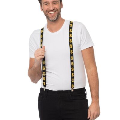 Suspenders Dollar - Width 2,5 cm