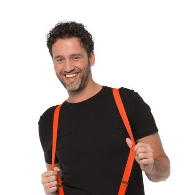 Suspenders Neon Orange - Width 2,5 cm