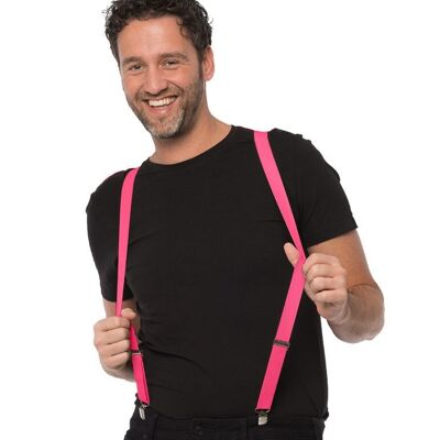 Suspenders Neon Pink - Width 2,5 cm