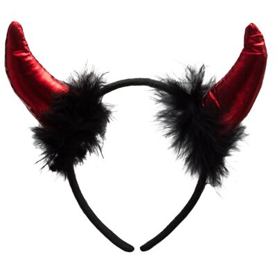 Devil Headband with Fur
