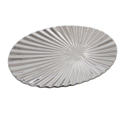 CENTRO CERAMICA ARGENTO _33X22X4CM ST53133