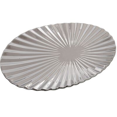 CENTRO CERAMICA ARGENTO _39X25X5CM ST53132